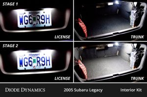 Subaru Legacy Interior LED Kit - Diode Dynamics - Stage 1 - Cool White - `05-`09 Subaru Legacy Interior LED Kit - Diode Dynamics - Stage 1 - Cool White - `05-`09